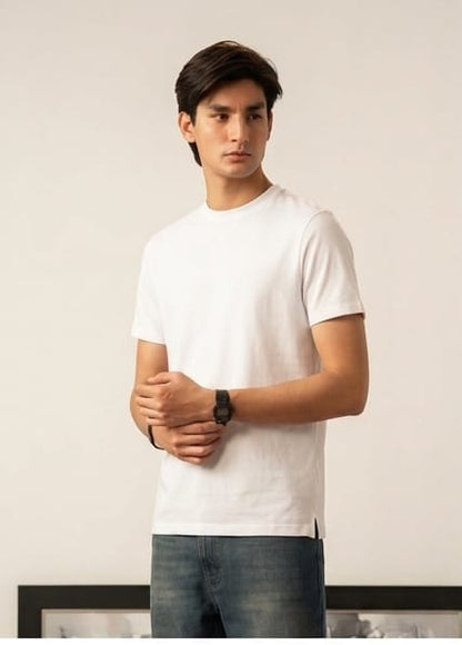 white Premium Tee