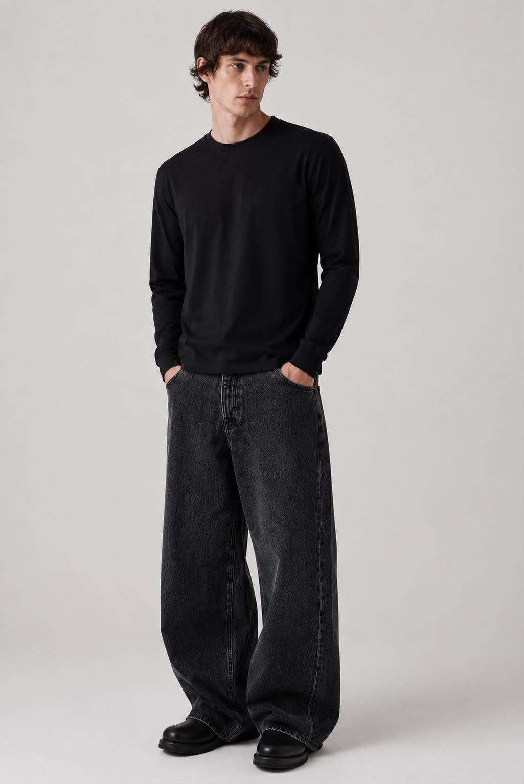 Noctray Black Full Sleeve T-Shirt