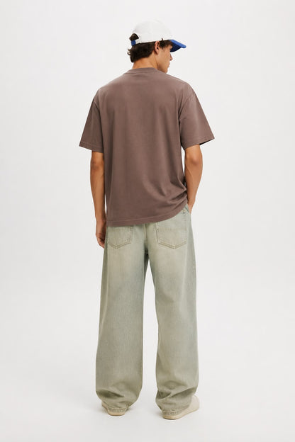 Loose Fit T-Shirt - Light Dusty Brown