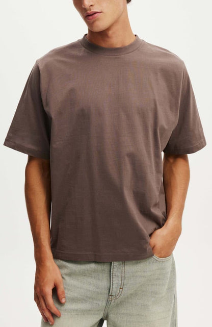 Loose Fit T-Shirt - Light Dusty Brown