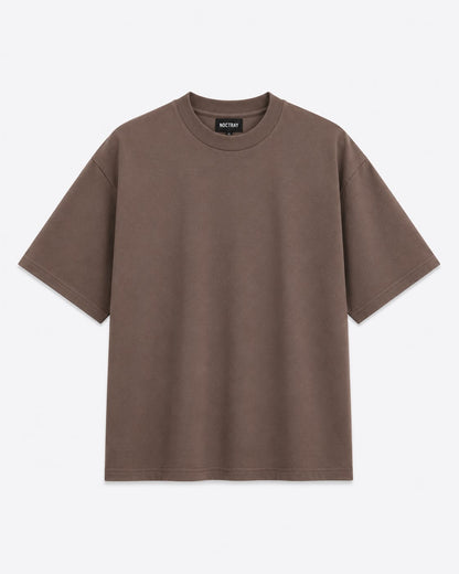 Loose Fit T-Shirt - Light Dusty Brown