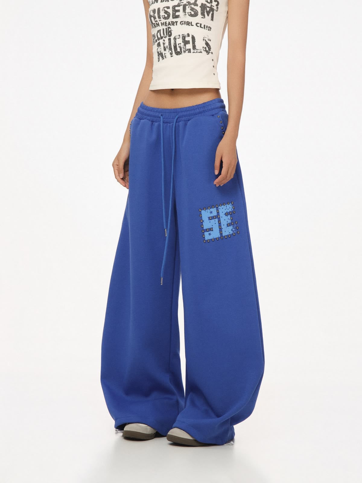 Blue Eclipse Wide Leg Trouser