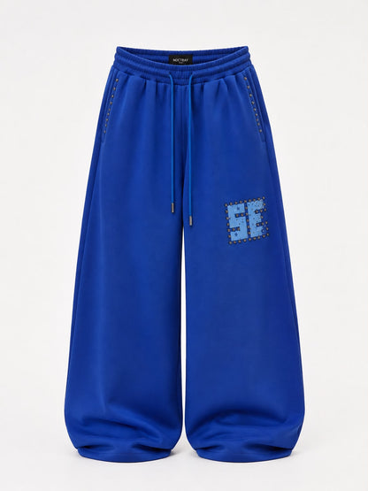 Blue Eclipse Wide Leg Trouser