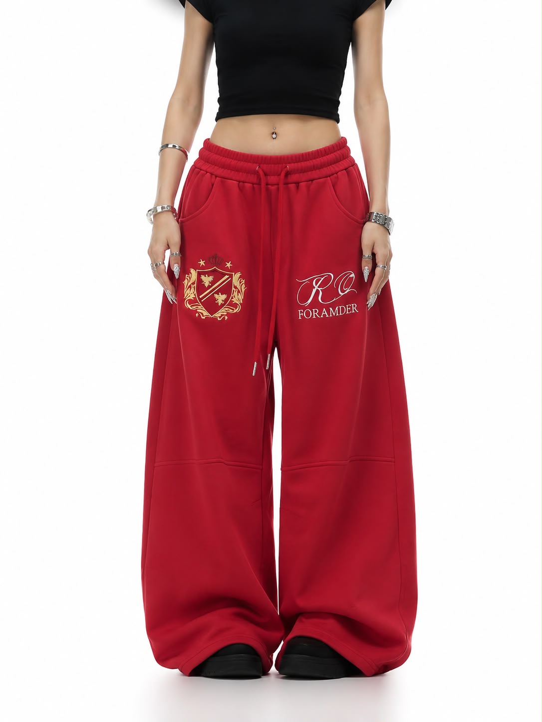 Scarlet Drift Wide Leg Trouser