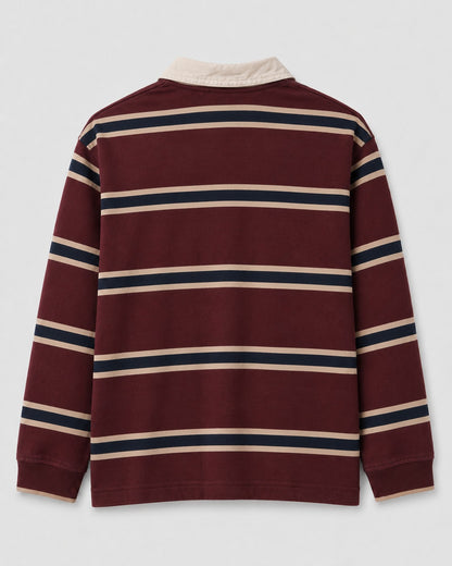 Noctray Cotton Rugby T-Shirt – Red Striped