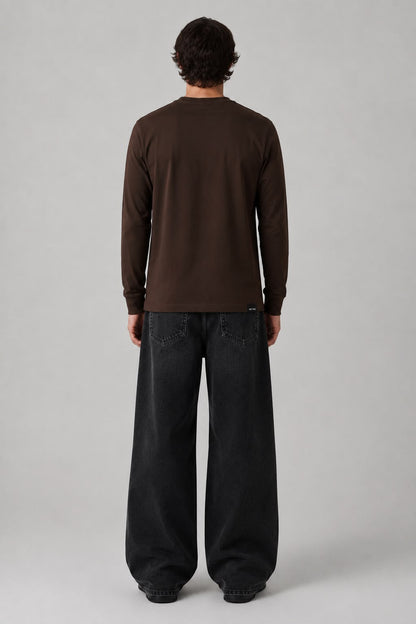 Noctray Brown Full Sleeve T-Shirt