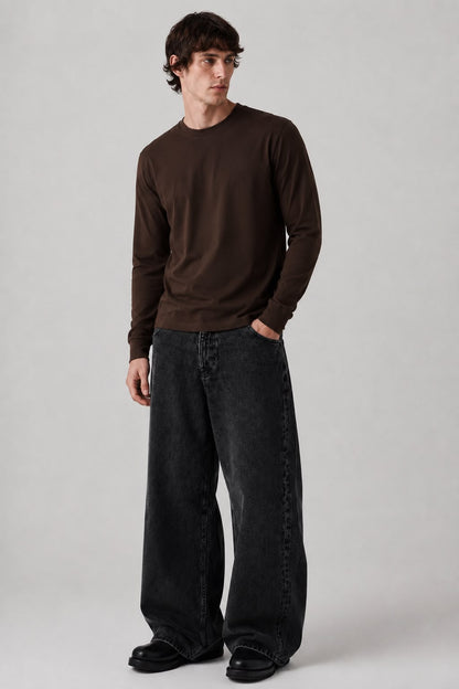 Noctray Brown Full Sleeve T-Shirt