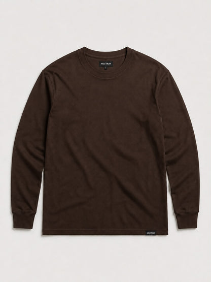 Noctray Brown Full Sleeve T-Shirt