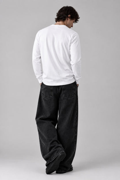 Noctray White Full Sleeve T-Shirt