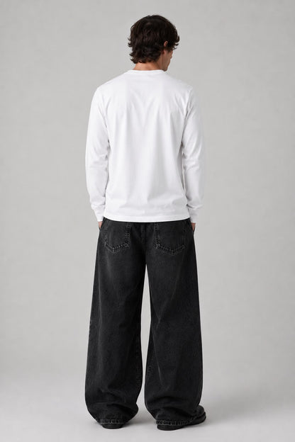 Noctray White Full Sleeve T-Shirt