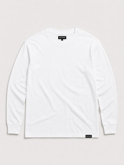 Noctray White Full Sleeve T-Shirt