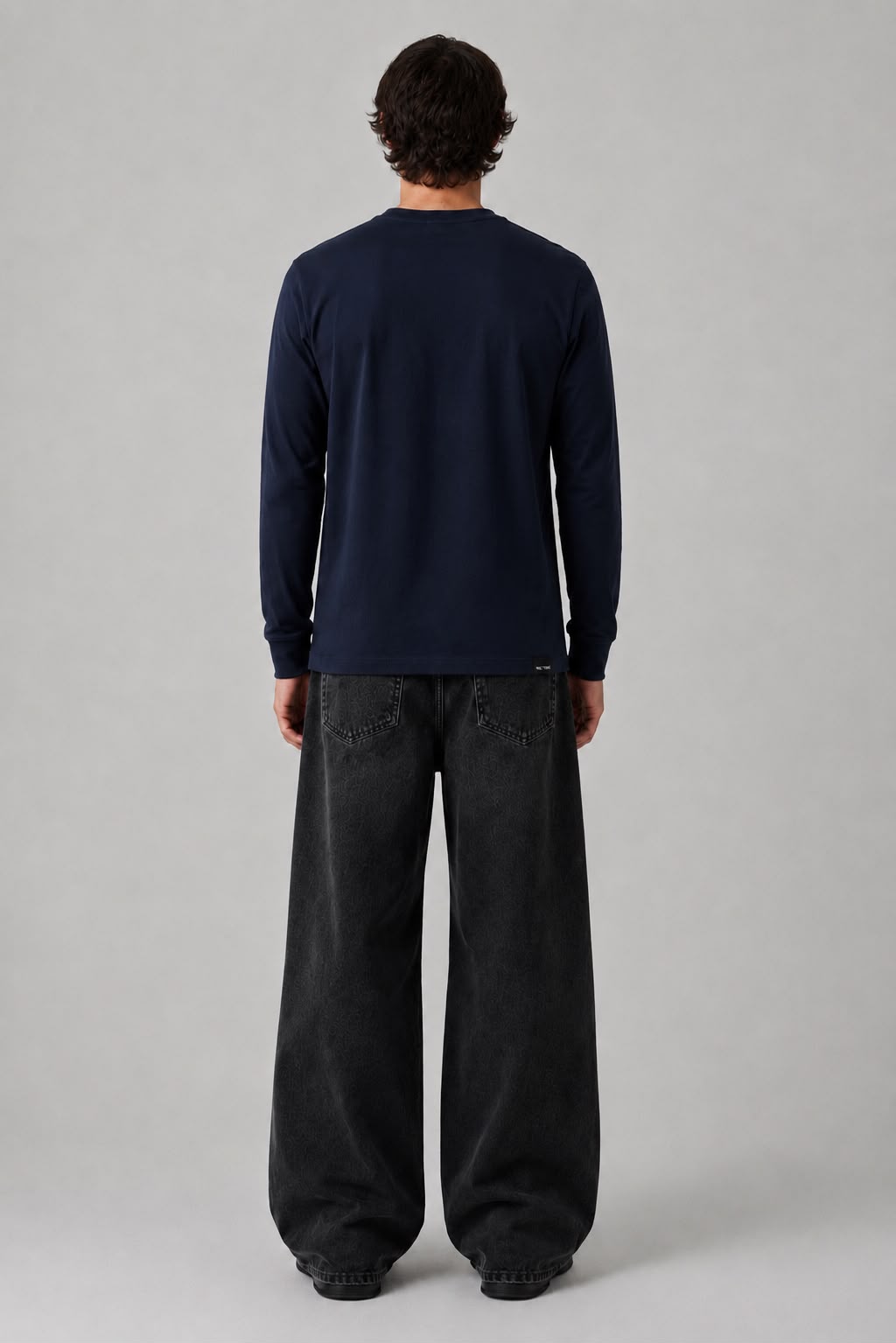 Noctray Navy Blue Full Sleeve T-Shirt