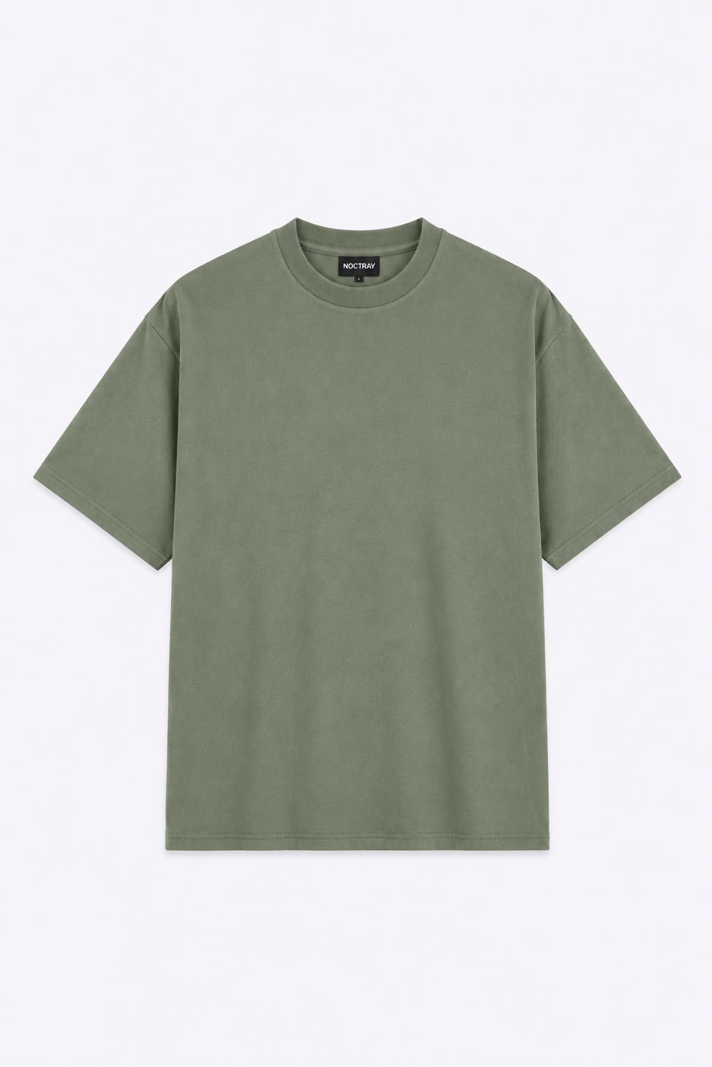 Loose Fit T-Shirt - Light Dusty Khaki Green