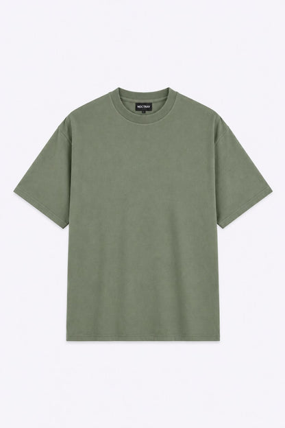 Loose Fit T-Shirt - Light Dusty Khaki Green